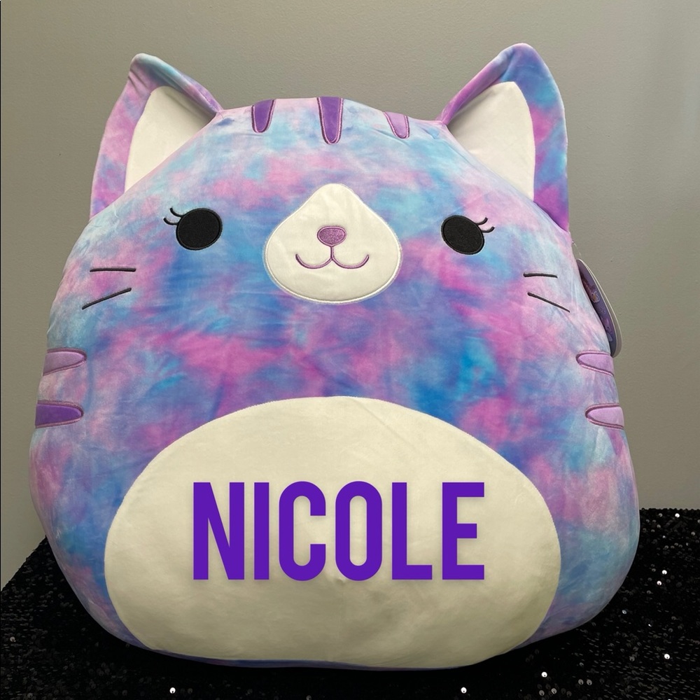 Squishmallow Tally cat personalize